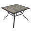 Jasavion Square 37'' L x 37'' W Laminated Top Outdoor Dining Table with Umbrella Hole-1133167771