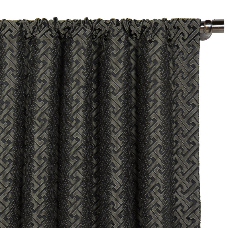Roscoe Room Darkening Curtain, 48" x 84", Graphite