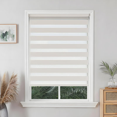 Kbndieu Half-transparent Soft Fabric Curtain with Both Waterproof and Roller Shutter Functions