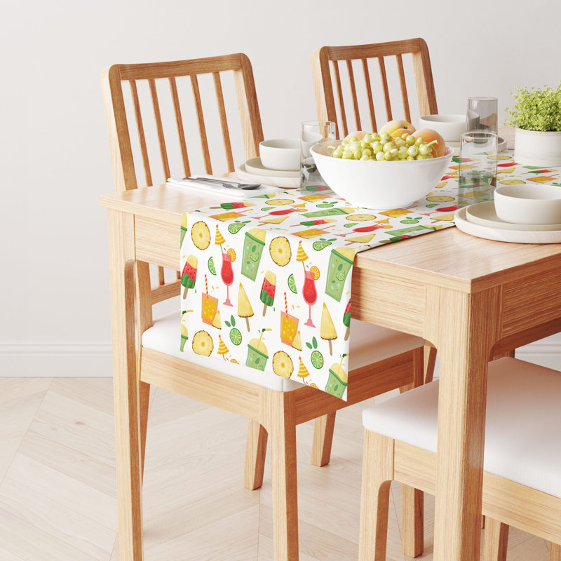 Rectangular Cotton Twill Tablecloth, 90" L x  16" W