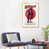 Toile avec cadre en bois beige n'est pas disponible