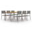 Gra Rectangular 6 - Person 200Cm Long Dining Set-917260332
