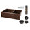 33" Hammered Copper Kitchen Apron 60/40 Double Basin Sink w/ Scroll Design with Matching Drains, and Accessories