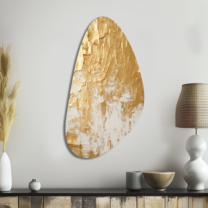 Gentle Abundance Retro Gold Abstract I, H 39 po x l 21 po