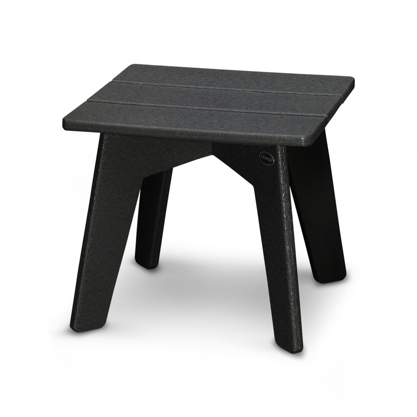 POLYWOOD® Riviera 17" Patio Side Table, Black