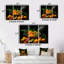 Ensemble de 3 décorations murales 3 fruits des Caraïbes I