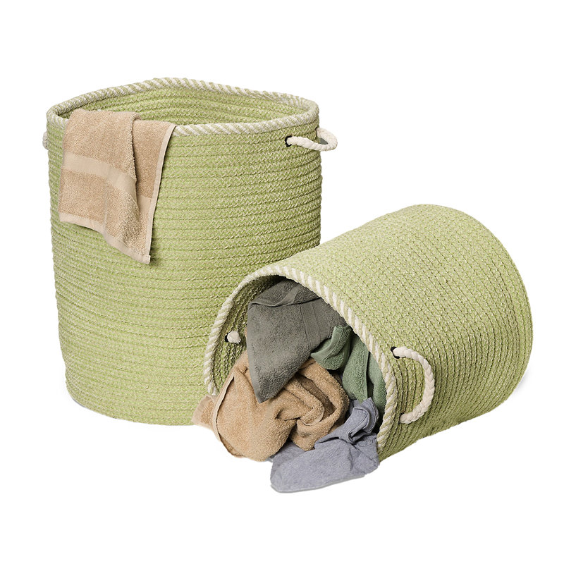 Panier à linge doux, Petit (18 po x 15 po x 15 po), Vert