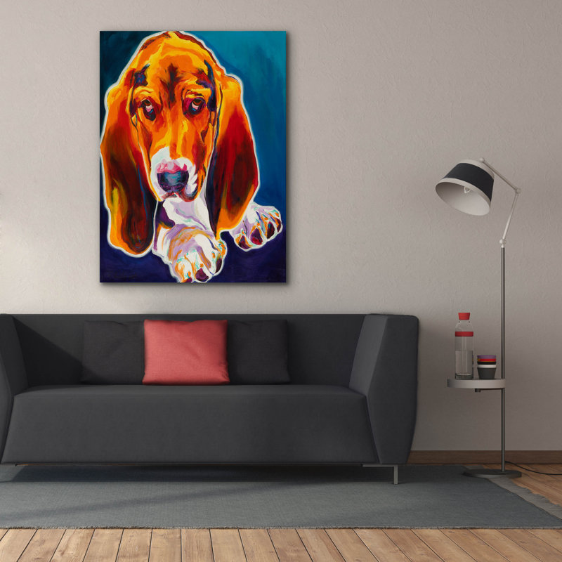 " Hound " Print, 54" H x 40" W x 1.5" D