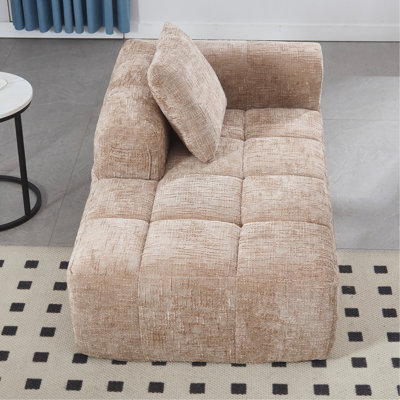 Canapé en chenille, canapé-lit modulaire minimaliste pour salon, salon et chambre à coucher