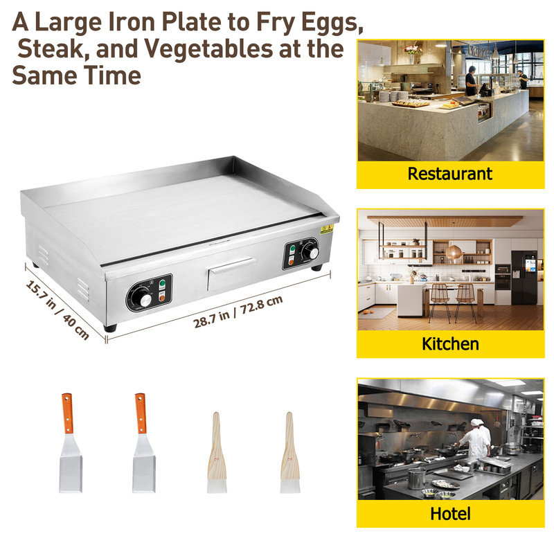 72.9cm Stainless Steel Griddle