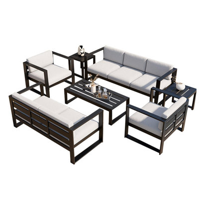 Canapé d'extérieur en aluminium pour terrasse