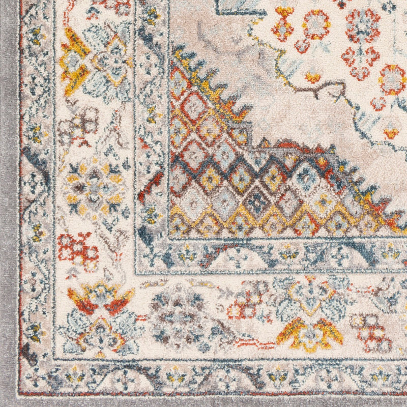 Beyanka Floral Machine Tufted Area Rug, Rectangle 80 x 150 cm