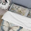 Ensemble de housse de couette Beige Butterfly Glimpse Of Serendipity - animaux - polyester microfibre-110398440