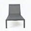 Chaise longue réglable en aluminium avec filet respirant, coussin et roulettes, capacité de 400 lb-1024880234