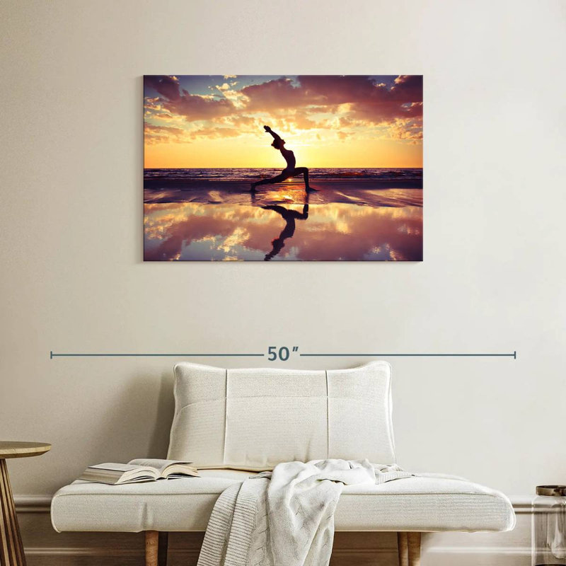 Kerrick Yoga At Sunset, 24" H x 36" W
