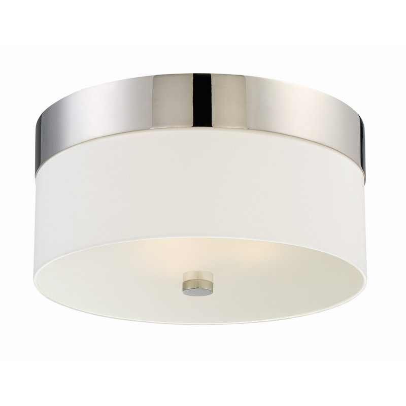 Ellicott Flush Mount, Polished Nickel
