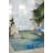 Hallie-Jo Abstract Machine Made Power Loom Blue Indoor/Outdoor Area Rug-1230342176