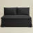 Crampton Performance Fabric Down Fill Slipcover Dining Bench-399186288