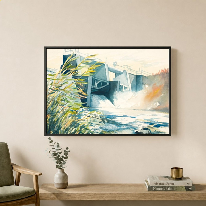 «Industrial Dam» par Bruce Nawrocke - Impression sur toile