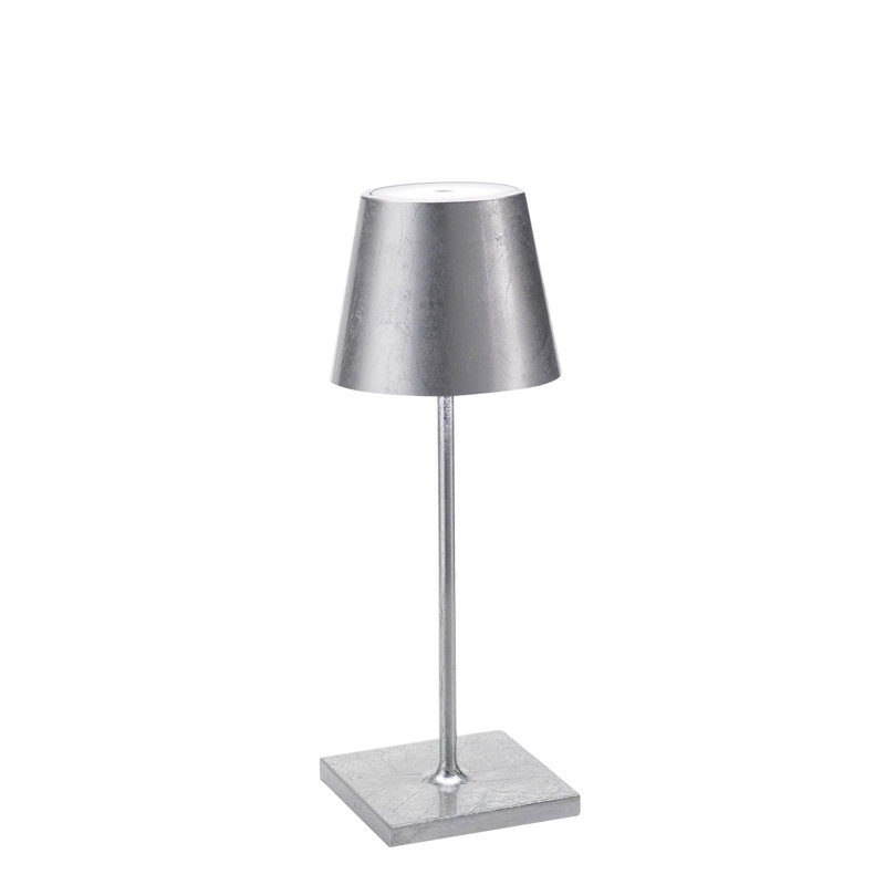 Poldina Pro Mini Table Lamp, Silver Leaf