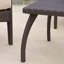 Chaise longue et table d'extérieur Pe 4Pc - Brun clair, fer, textile imperméable