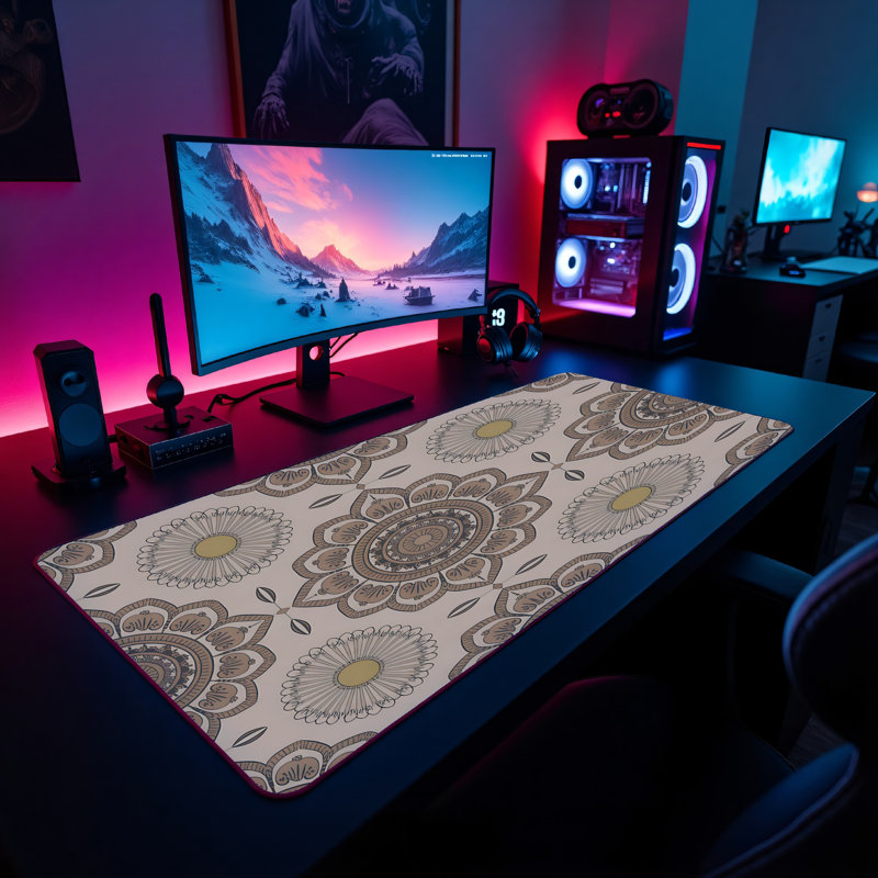 Polyester Desk Pad, 14.4x12.1