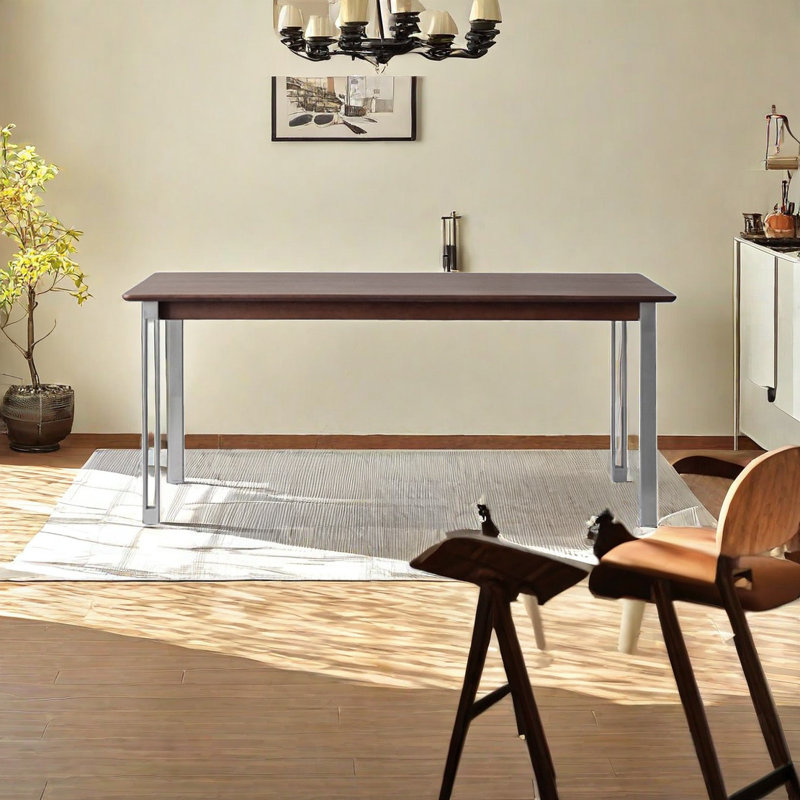 Table de salle à manger Mishak, L 27,55 po x L 59 po