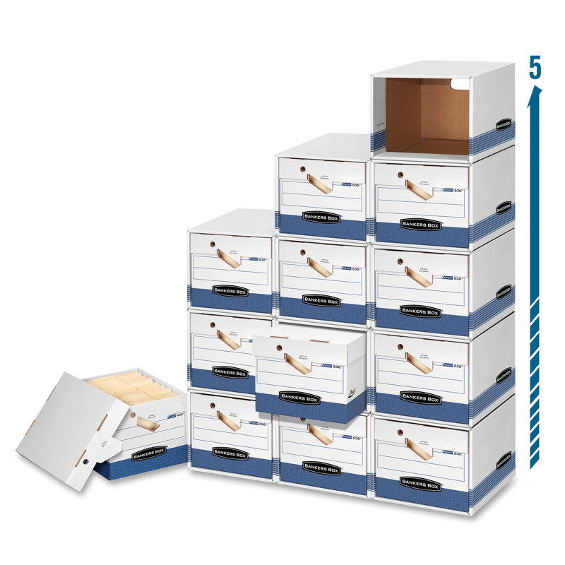 White and Blue Steel Wire Stackable Storage Tower