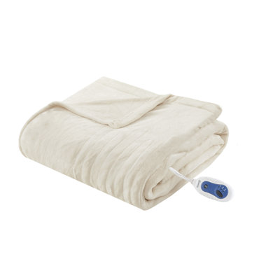 Jeté chauffant en peluche surdimensionné