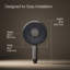 Douche à main ronde multifonctionnelle 2,5 gallons par minute avec la technologie d'induction d'air Katalyst-1263010986-1216393086