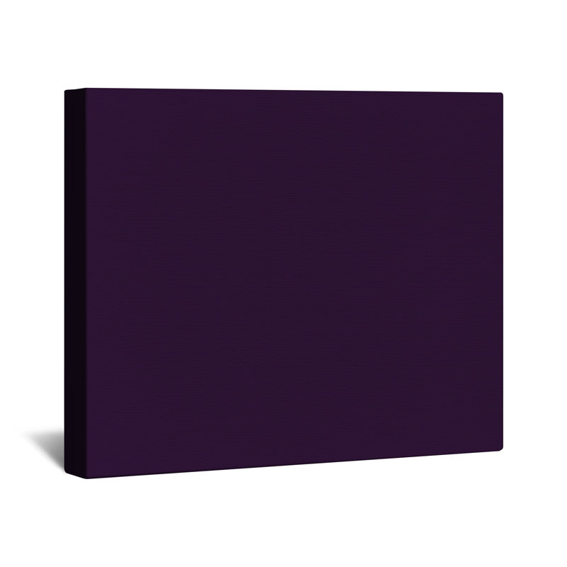 Toile de galerie de couleur unie mauve en plusieurs tailles, 20 po x 30 po