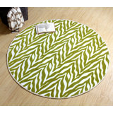 Tapis vert / blanc en nylon touffeté à la machine Bernabeu