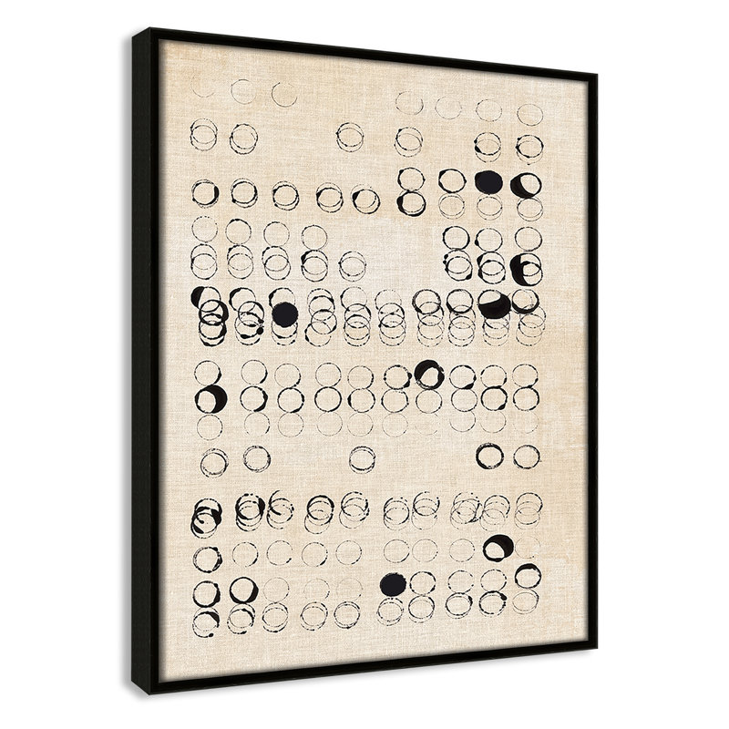 Dots and Dots Print by , Espresso, 15.5" H x 12.5" W