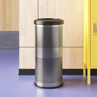 Poubelle 10 gallons Stadium Series Perforated Metal