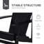 Chaise Adirondack d'extérieur Abilene, bois-1096682874