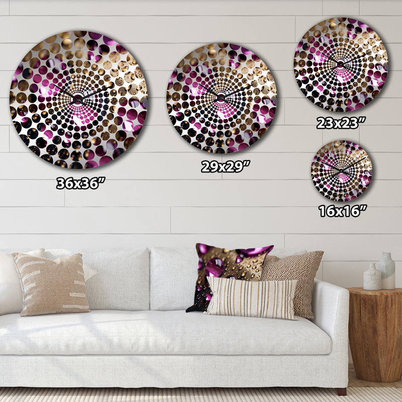 Horloge murale Madiline - Rose, Petit