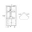 Armoire de coin en bois manufacturé Burlywood-1245730143-1245730141