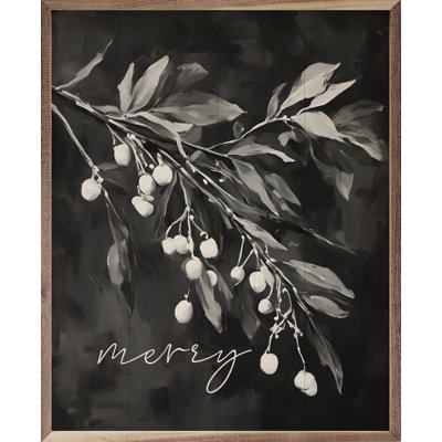 " Merry Mistletoe BW "