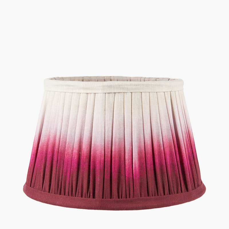 20 cm Cotton Empire Lamp Shade, 15cm H x 25cm W x 25cm D, Red