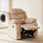 Ensemble de salon 2 pièces en polyester - Fauteuil inclinable manuel et causeuse avec console-116620167