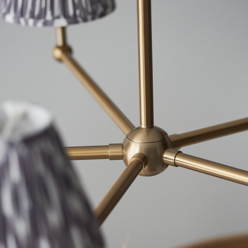 Santiago 5 - Light Waggon Wheel Chandelier, Grey