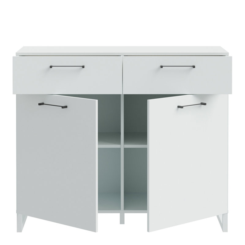 Baskas 2 - Drawer Rectangle Accent Chest, Grey