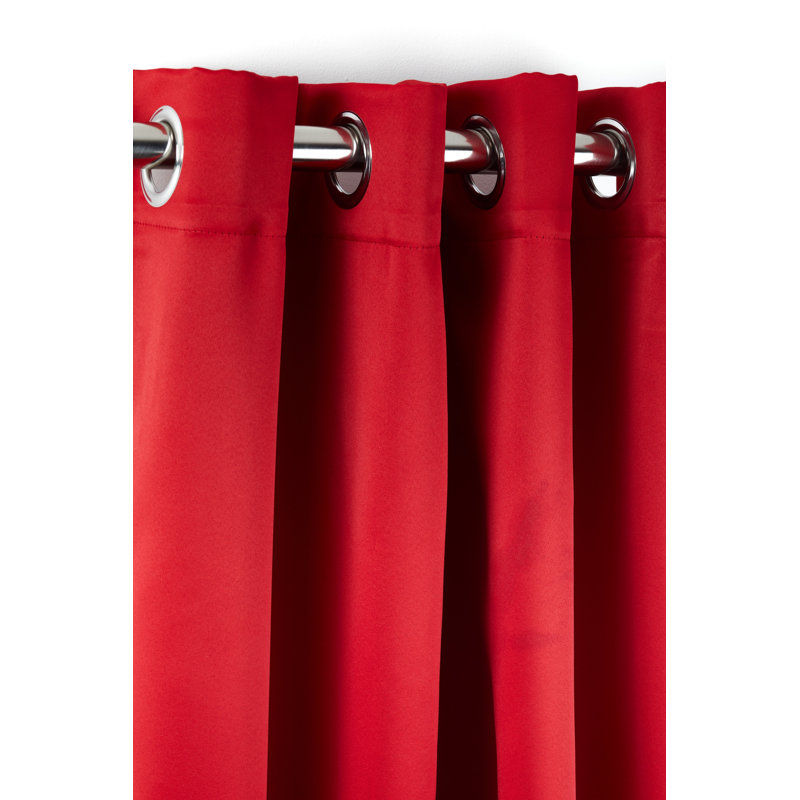 Lloyd Harbor Blackout Curtain Pair, Red, 168 W x 137 D cm