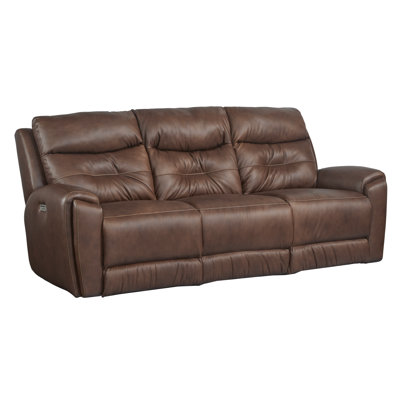 Southern Motion 90'' Leather Reclining Sofa | Wayfair