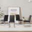 4 chaises de bureau robustes en fer