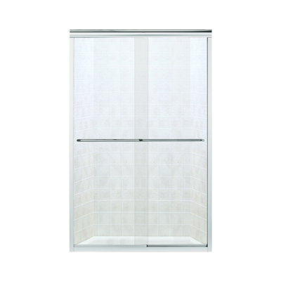 Finesse Sterling by Kohler 47.63" x 70.08" Bypass Semi-Frameless Shower Door