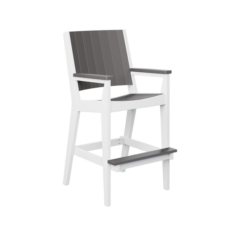 Chaise très haute Anselmo, 28.5", Gris fumée