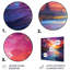 Coloré, spirituel, spectre, rêves, abstrait, art mural en métal, salon-2048053843