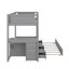 Lit superposé avec lit gigogne, rangement et bureau-568680861-568680858
