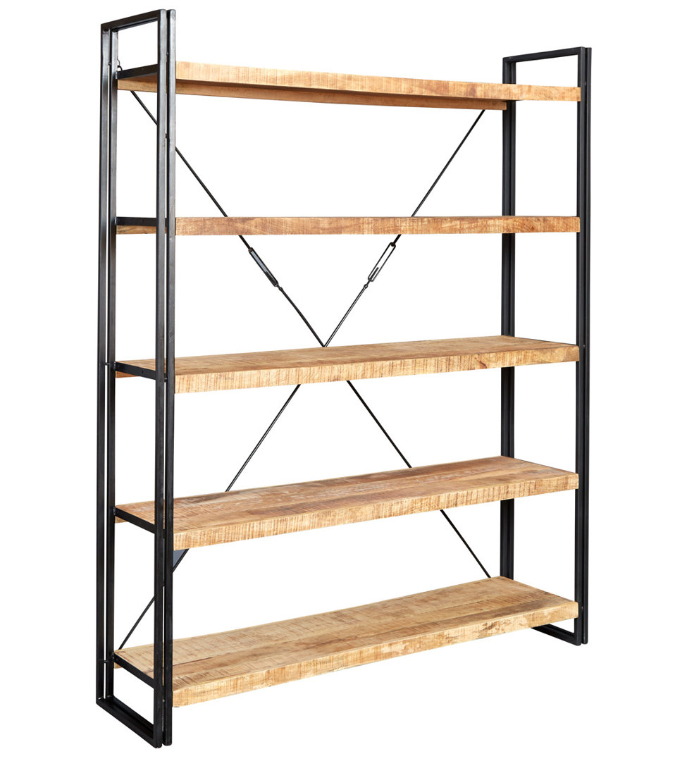 Alysee 200cm H Solid Wood Etagere Bookcase